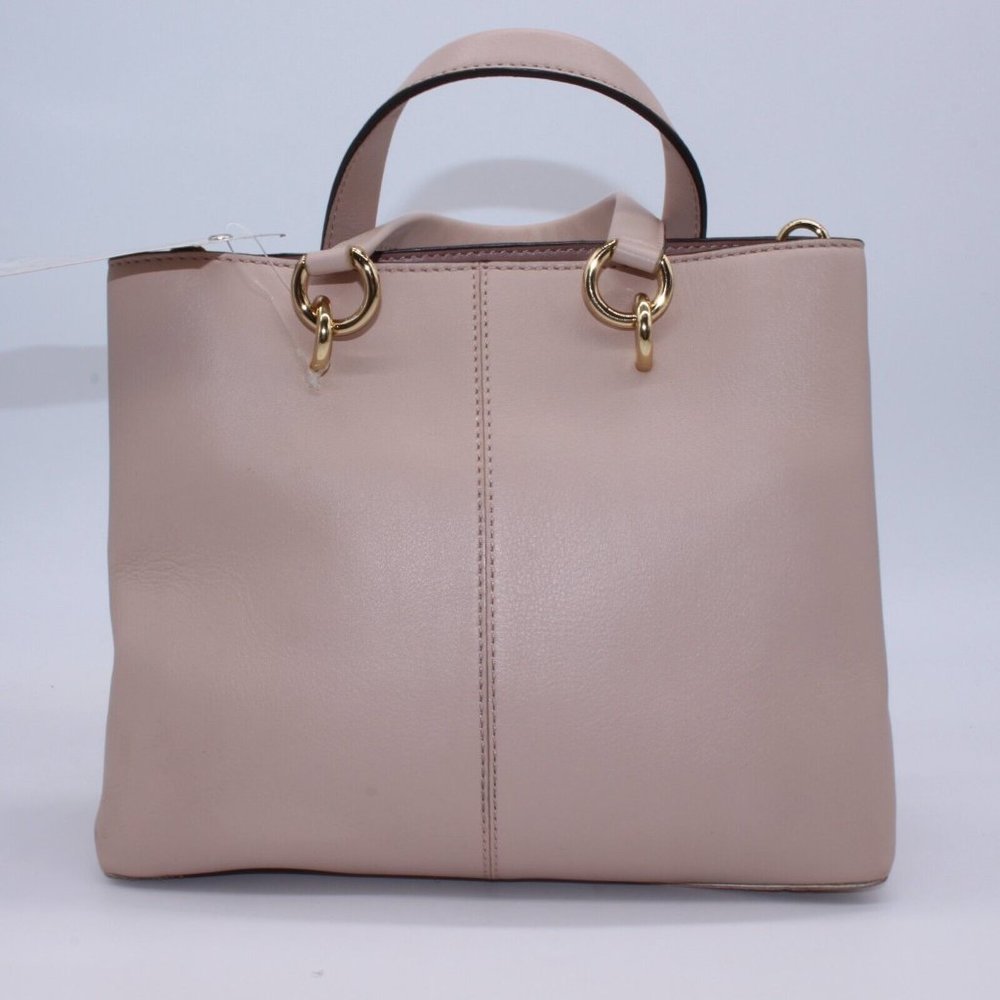 Michael Kors Blakely Bucket Satchel Bag Purse Woven Leather With Gold Trim - Picture 7 of 14
